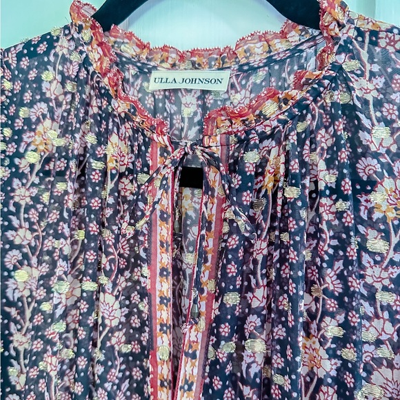 Ulla Johnson Alessandra Silk Dress in Midnight - Picture 8 of 14